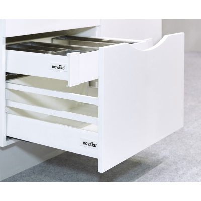 Держатель передней стенки SB04, белый, B-BOX SBH33/W, BOYARD (метабокс)