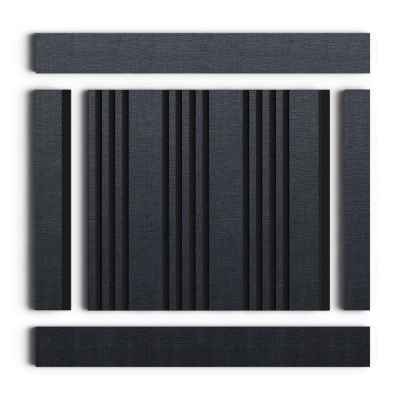 Панель декоративная HIWOOD 2700*120*12мм LV128 BK114K